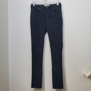 Carhartt Layton slim fit skinny leg black jean size 4 tall